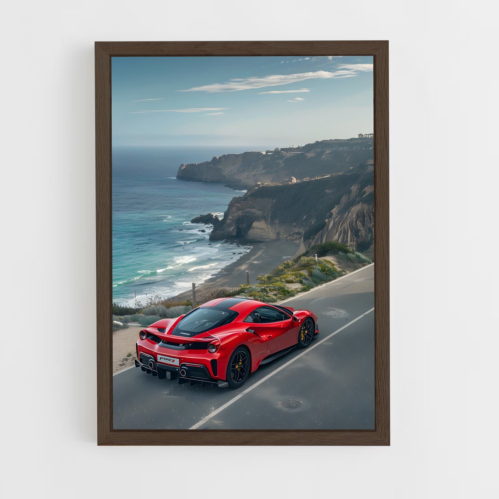 Poster pista route – affiche Ferrari (vue 5)